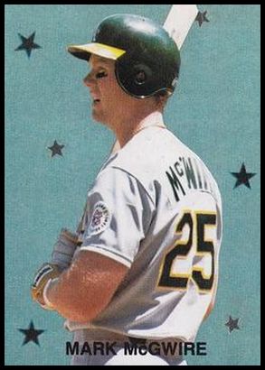 1989 Broder Major League All Stars Series 2 (unlicensed) 5 Mark McGwire